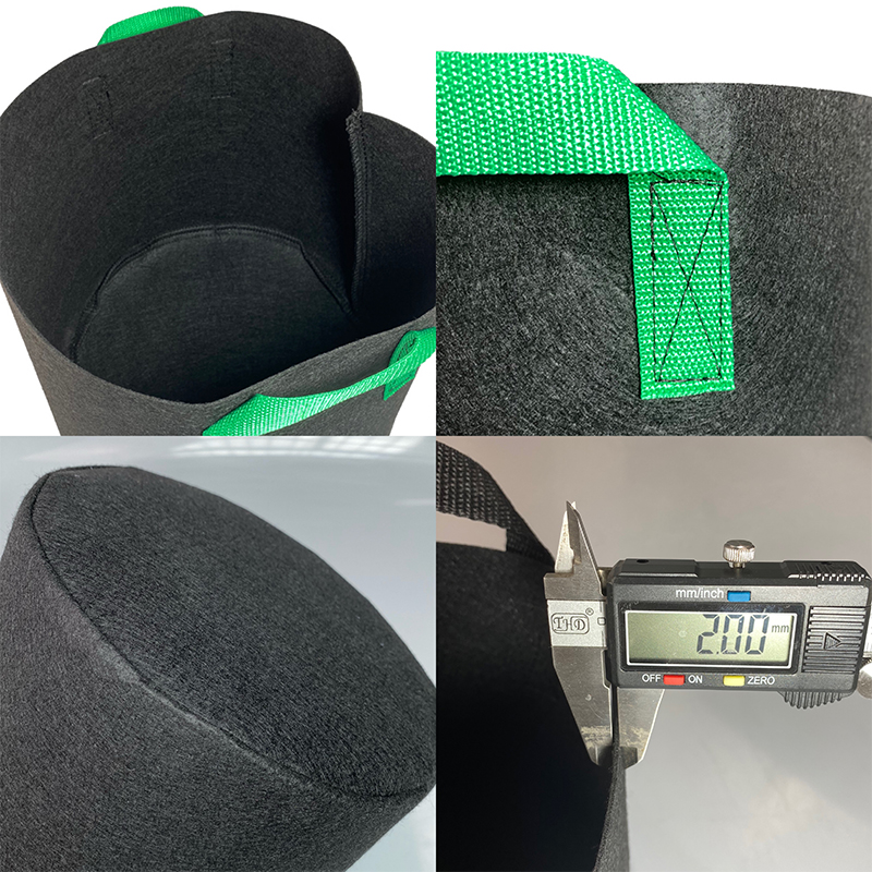 Non-woven Green Handle Planting Bag