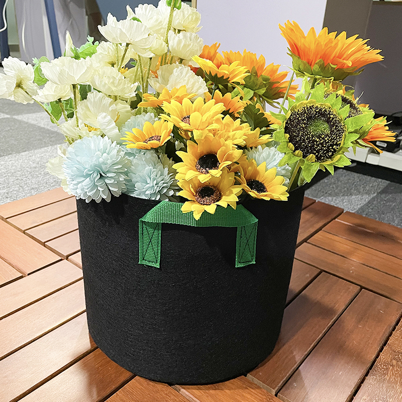Non-woven Green Handle Planting Bag