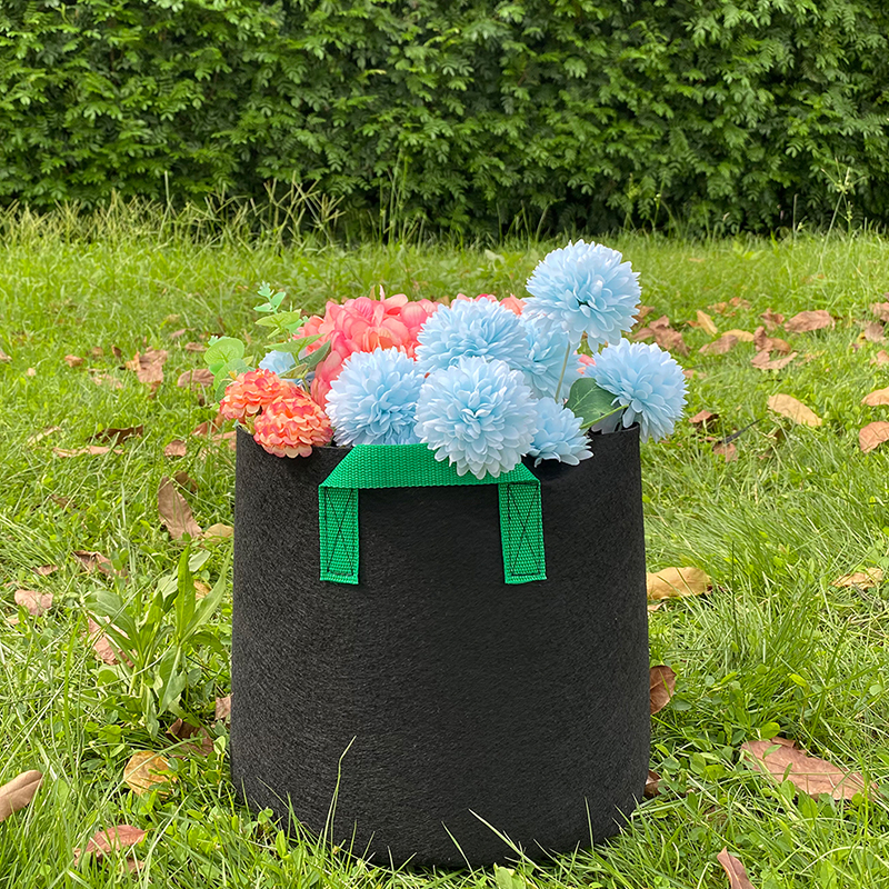 Non-woven Green Handle Planting Bag