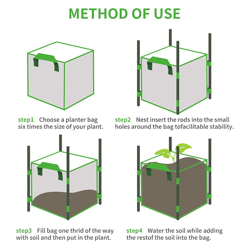 Square Non-woven Planting Bag