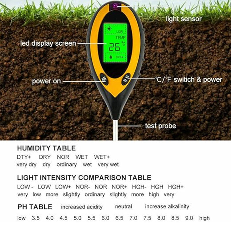 4 In 1 Soil Tester